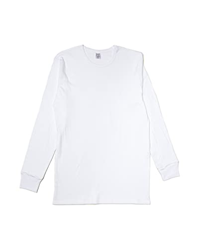 Abanderado Termal algodón Invierno C/Redondo Camiseta térmica para Hombre, Blanco, M/48