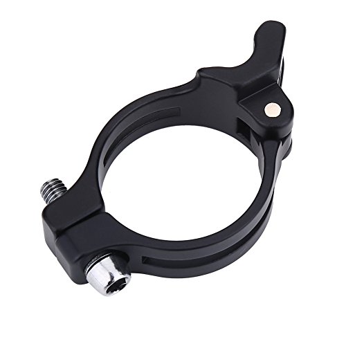 Abrazadera de cambio de bicicleta Etiqueta de cuadro de bicicleta de carretera Anillo de abrazadera de cambio delantero Adaptador de soldadura para bicicleta(34.9mm)