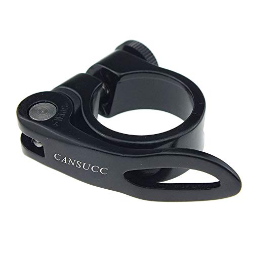 Abrazaderas para sillín de bicicleta, 34,9 mm, de aleación de aluminio, para 34,9 mm (negro)