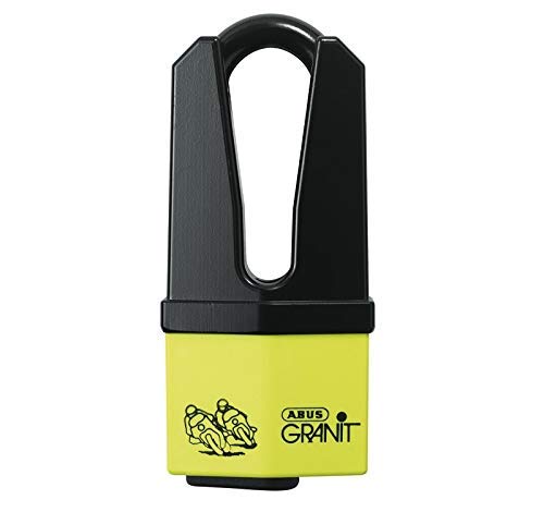 ABUS 00903 Antirrobo Disco Moto con Alarma, Amarillo, 6 cm