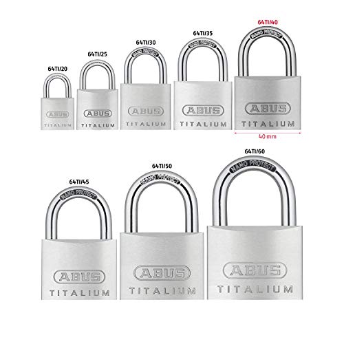 Abus 64TI/40 Candado, Gris, 40mm