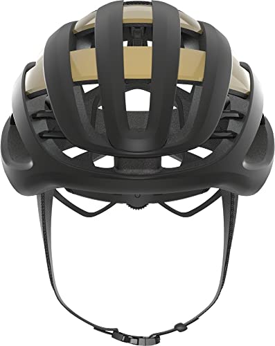 ABUS AIRBREAKER Road Helm, Unisex, Negro(Black Gold), M