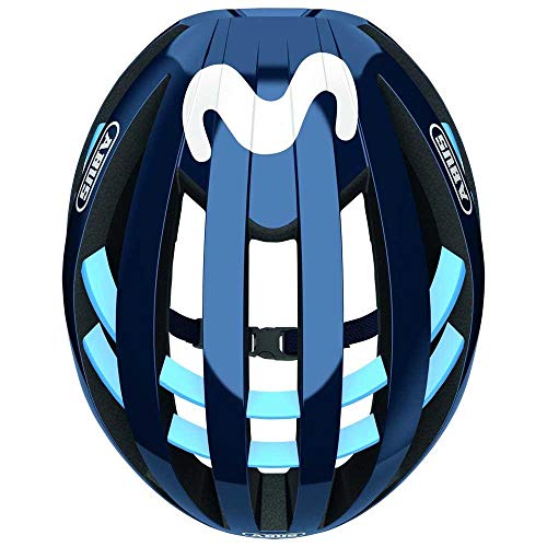 ABUS Aventor Casco de Carretera, Unisex, Equipo de Movistar, Small