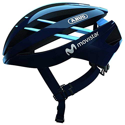 ABUS Aventor Casco de Carretera, Unisex, Equipo de Movistar, Small