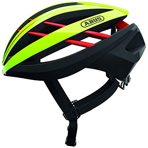 ABUS AVENTOR Fahrradhelm, Unisex, Neon Yellow, M