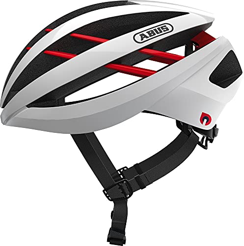 ABUS AVENTOR Quin Road Helm, Unisex, Polar White, L