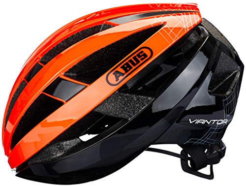 ABUS VIANTOR Casco de Carretera, Unisex, Naranja (Shrimp Orange), Small