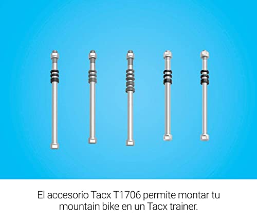 Accesorio para Rodillos E-Thru Tacx T1706, Unisex-Adult, Plateado, Talla única