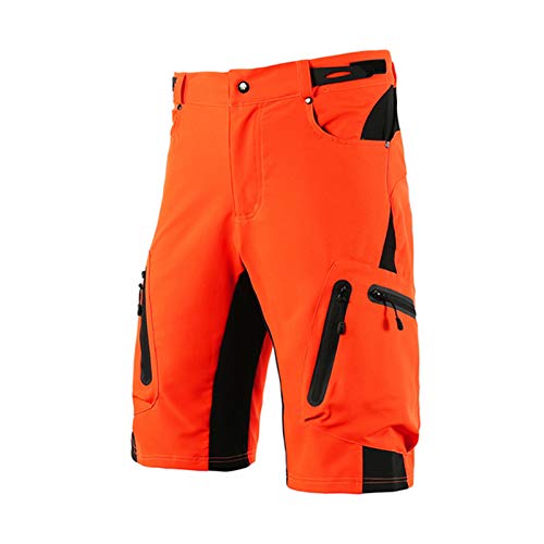 ACCLD Pantalones Cortos de Ciclismo para Hombre, Pantalones Cortos de Bicicleta Holgados para Deportes al Aire Libre, Pantalones Cortos de Bicicleta, Pantalones Cortos de montaña MTB,F,S