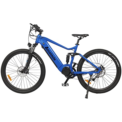 Accolmile Cola Bear 27,5" Bicicleta Eléctrica, Batería Integrada Litio 48V 13Ah 624Wh, Suspensión Completa Unisex para Adultos, Bicicleta de Montaña de 9 Velocidades