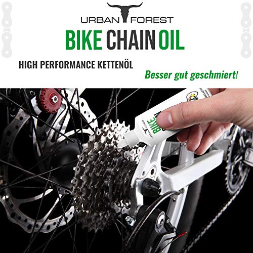 Aceite para cadenas de bicicletas para el cuidado de bicicletas Aceite lubricante para bicicletas y bicicletas eléctricas Protección de cadenas de bicicletas Aceite para cadenas Urban Forest 100 ml