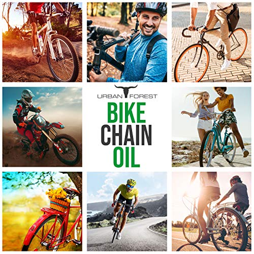 Aceite para cadenas de bicicletas para el cuidado de bicicletas Aceite lubricante para bicicletas y bicicletas eléctricas Protección de cadenas de bicicletas Aceite para cadenas Urban Forest 100 ml