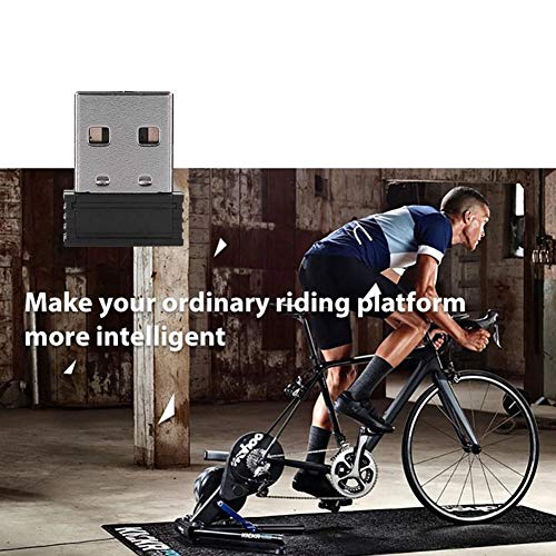 Adaptador USB ANT+Stick Dongle Transmisor USB Receptor Mini Tamaño Ciclismo Receptor Inalámbrico para Garmin, Bkool, Wahoo, Zwift (negro)