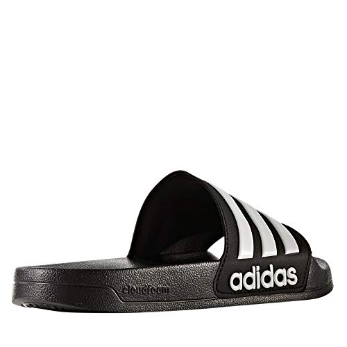 adidas Adilette Shower Stripes, Chanclas Hombre, Core Black Footwear White 01, 42 EU