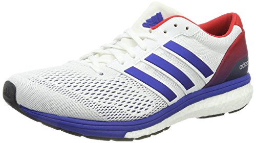 adidas Adizero Boston 6 Aktiv, Zapatillas de Deporte Unisex Adulto, Blanco (Ftwbla/Reauni/Escarl), 46 EU