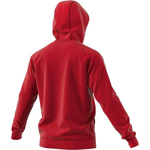 Adidas Core 18 Hoody Sudadera con Capucha, Hombre, Rojo (Rojo/Blanco), L