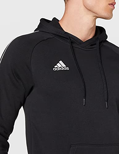 adidas CORE18 Hoody Sudadera con Capucha, Hombre, Negro (Negro/Blanco), M