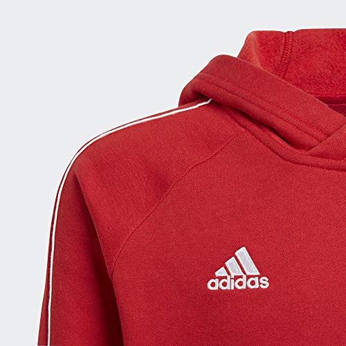 adidas Core18 Hoody Sudadera con Capucha, Unisex Niños, Rojo (Power Red/White), 13-14 años (Talla del Fabricante: 164)