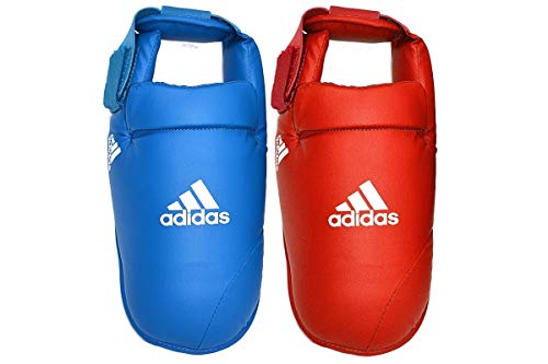 adidas Martial Arts Foot, Protector de pie para Artes Marciales Karate WKF Hombre, Rojo, Medium