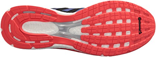 adidas Men's Adizero Boston 6 m Running Shoe, Core Black/Real Purple/Hi-Res Red, 6.5 M US