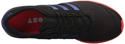 adidas Men's Adizero Boston 6 m Running Shoe, Core Black/Real Purple/Hi-Res Red, 6.5 M US