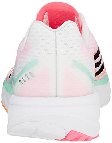 adidas SL20.2 Summer.Ready W, Zapatillas de Running Mujer, FTWBLA/NEGBÁS/MENCLA, 39 1/3 EU