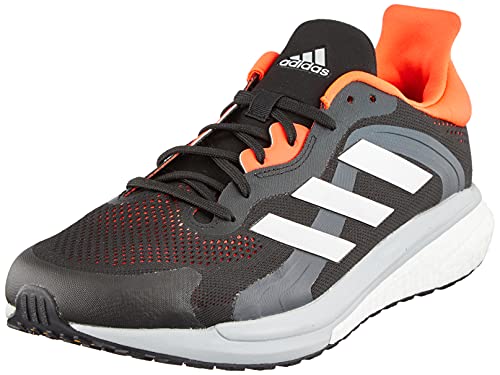 adidas Solar Glide 4 ST M, Zapatillas de Running Hombre, NEGBÁS/Gridos/Rojsol, 45 1/3 EU