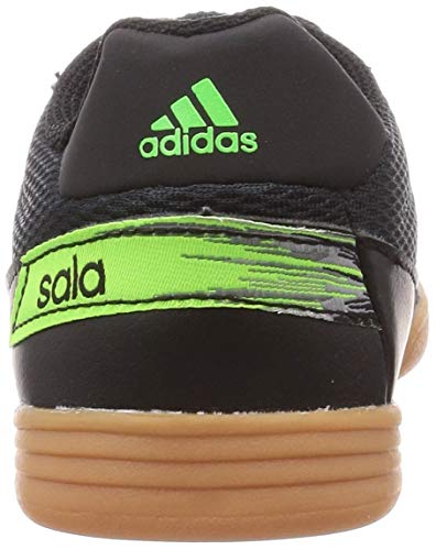 Adidas Super Sala J, Running Shoe, Negro/Blanco/Verde Solar, 35 EU
