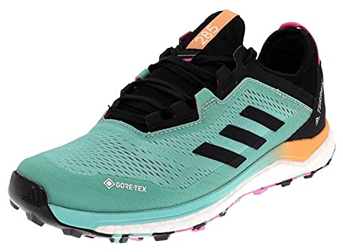 adidas Terrex Agravic Flow GTX W, Zapatillas de Trail Running Mujer, MENACI/NEGBÁS/ROSCHI, 37 2/3 EU