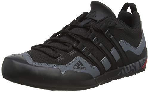 adidas Terrex Swift Solo, Zapatillas de Deporte Exterior Hombre, Negro (Black/Black/Lead 0), 42 2/3 EU