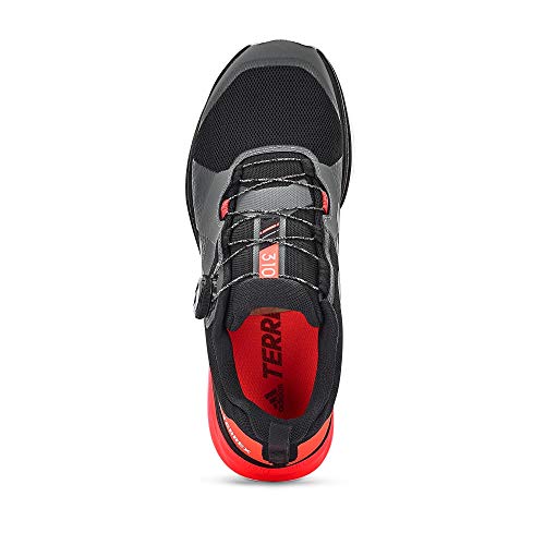 adidas Terrex Two Boa, Zapatillas Deportivas Hombre, Core Black Silver Met Solar Red, 42 EU