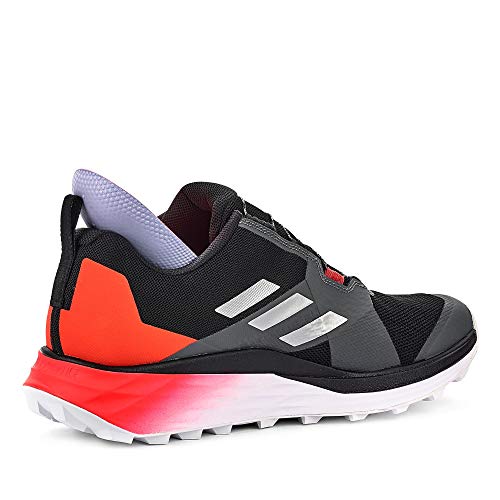 adidas Terrex Two Boa, Zapatillas Deportivas Hombre, Core Black Silver Met Solar Red, 42 EU