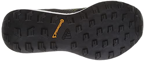 adidas Terrex Two Ultra Primeblue, Trail Running Shoe Hombre, Core Black/Cloud White/Solar Yellow, 42 2/3 EU