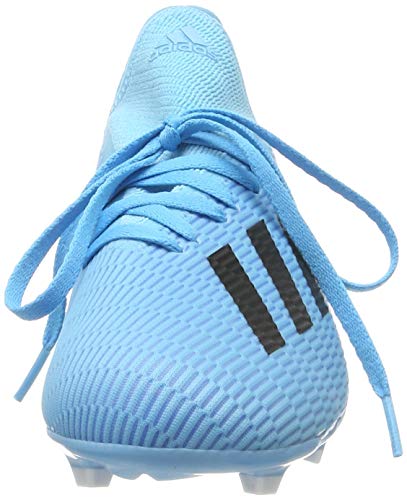 adidas X 19.3 FG J, Zapatillas de Fútbol, Azul (Bright Cyan/Core Black/Shock Pink Bright Cyan/Core Black/Shock Pink), 34 EU
