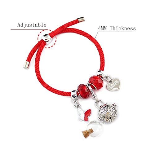 AETTP Medallón Hueco De 1 Pieza con Medallón De Memoria De Orbe De Vidrio Rellenable, Brazalete De Medallón De Urna De Vidrio Rellenable, Brazalete Ajustable para Mujeres 002 con Bola Transparente