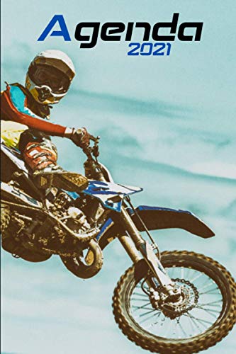 Agenda 2021 Moto: Agenda 2021 Semainier Motocross format A5 Planificateur organisateur hebdomadaire mensuel - Agenda professionnel - Agenda de poche ... 2 pages - cadeaux pour motard biker lovers