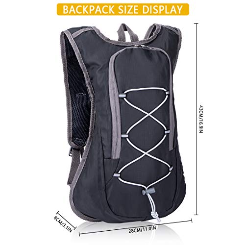 aiface 6L Mochila de Ciclismo Ligero, Mochila Trail Running Pequeña , Mochila de Bicicleta Resistente a Salpicaduras para Deportes al Aire Libre, Ciclismo, Camping y Distancia Corta Senderismo