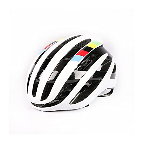 AiKoch Casco de Ciclismo de Aire Racing Road Bike Aerodinámica Casco de Viento Hombres Sports Aero Bicycle Casco (Color : 09-World Champion)