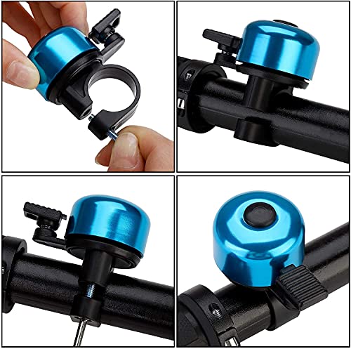 AIlysa 2 Piezas Timbre de Bicicleta, Campana de Bicicleta, Timbre Bici Aleación de Aluminio, para Bicicleta de Carretera, Bicicleta de Montaña, Bicis Eléctricas, M anillar, Accesorios de Ciclismo