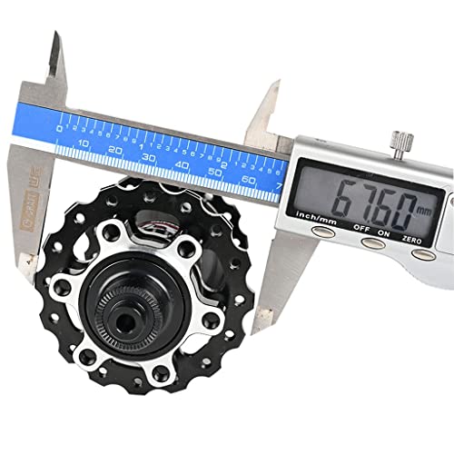 aiNPCde Buje Bicicleta Montaña, 32 Hoyos 8-11 Velocidades Bujes Delanteros y Traseros de MTB 4 Rodamiento Súper Ligero Accesorios para Bujes de Freno de Disco (Color : Front hub)