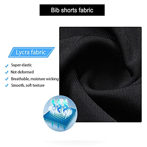 AioTio Conjunto de Ropa Ciclismo Hombre Verano Maillot Ciclismo Mangas Cortas y Tirantes Culotte Pantalones Cortos con 3D Gel Acolchado para MTB Bicicleta Equipacion Ciclismo(Negro, L)