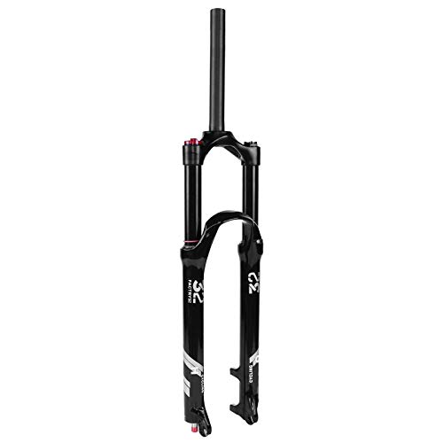 ALBN Horquilla de suspensión de Viaje para Bicicleta de montaña de 140 mm MTB 26/27.5/29 Pulgadas, Horquillas neumáticas de aleación Ligera de 1-1/8 Pulgadas de 9 mm