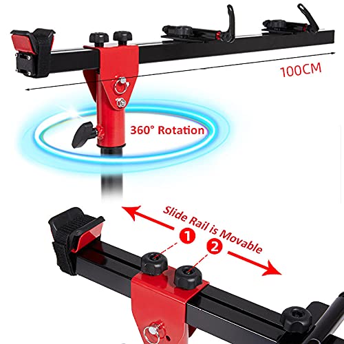 Aleación de aluminio Soportes Bicis Suelo,Soportes Bicis Suelo Ajustable, Ligero, Portátil Soporte Reparacion Bicicleta para Soporte De Entrenador De Bicicleta De Interior