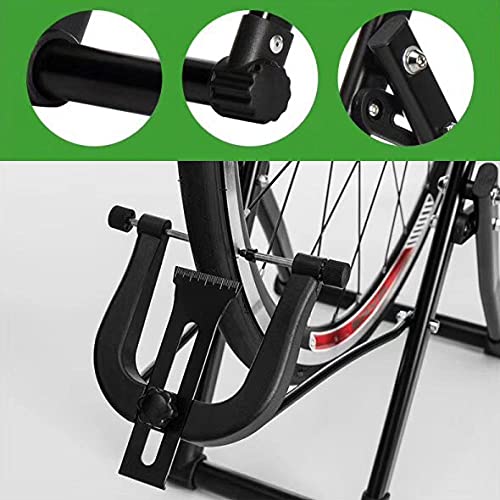 Aleación de Aluminio Sujeta Bicis Suelo,Soporte para Reparar Bicicletas Ajustable, Ligero, Portátil Sujeta Bicis Suelo para 26-28" Bicicleta