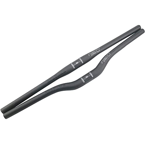 Alfa Pasca MTB Manillar Carbono Manillar Recto Carbono Micicleta montaña 31.8 * 640mm Negro Mate Manillares Bici