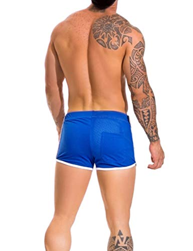 Alivebody Hombres Fitness Malla Atlético Pantalones Cortos para Corriendo Rutina de Ejercicio Nadando Secado rápido Ligero