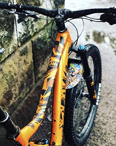 All Mountain Style AMS Protector de Cuadro Extra – Protege tu bicicleta de posibles arañazos y golpes, Digital/Camo