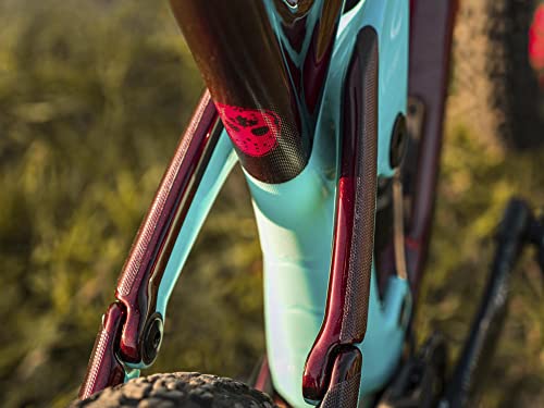 All Mountain Style AMS Protector de Cuadro Total – Protege tu Bicicleta de Las rayadas y Golpes. Transparente/Plata posibles arañazos, Adultos Unisex