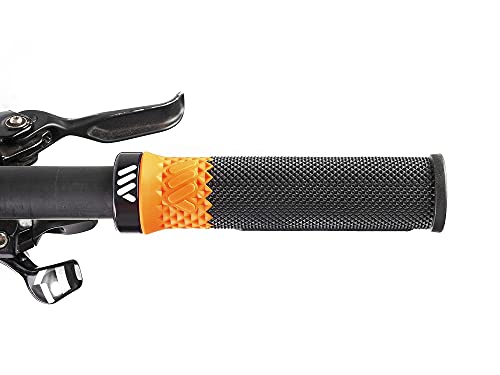 All Mountain Style AMS Puños Cero Grips, Unisex-Adult, Negro/Naranja, Universal