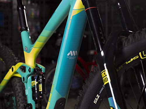 All Mountain Style AMSFG2BLWH Protector de Cuadro Extra – Protege tu Bicicleta de posibles arañazos y Golpes, Unisex Adulto, Azul/Blanco, XL